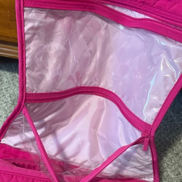 Vera Bradley Fuchsia Toiletry Tote !read descrip! - Picture 8 of 10